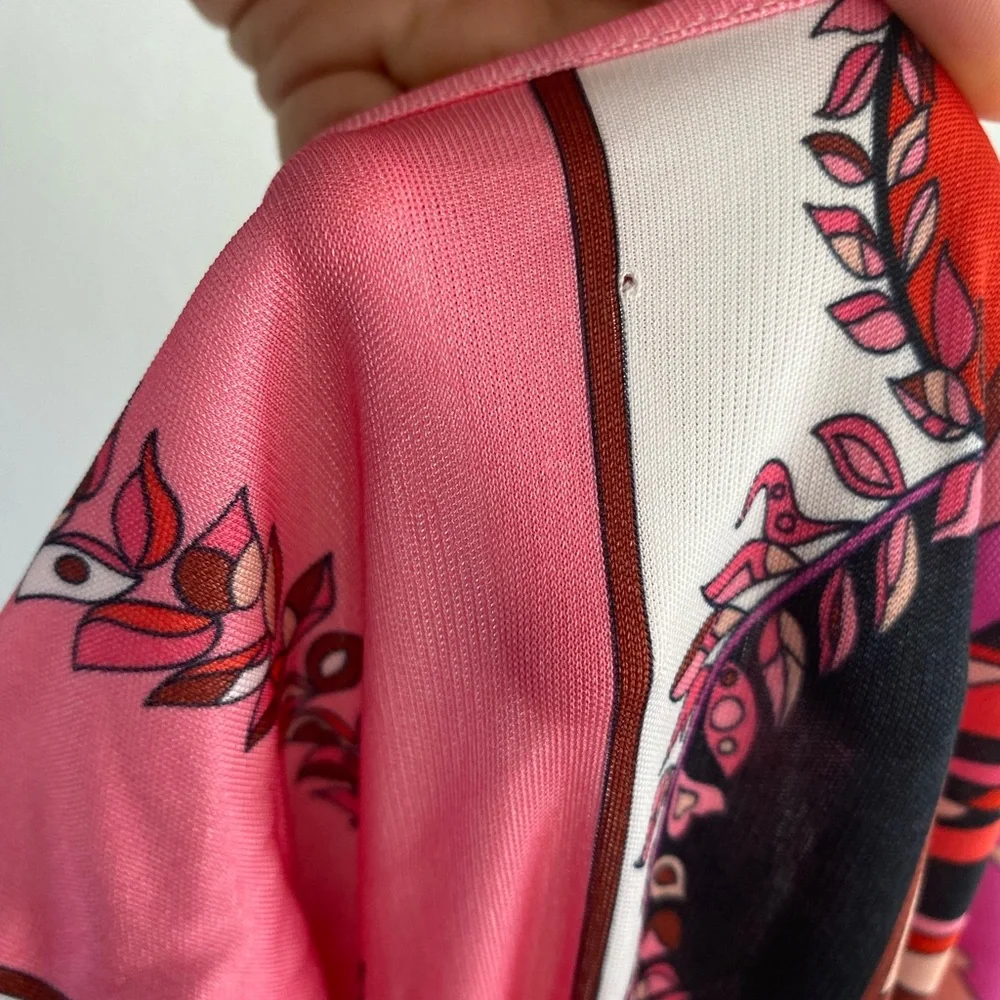 Emilio Pucci white pink red geometric print dress - Picture 16 of 16